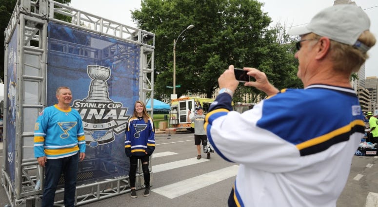 St. Louis Blues fans Stanley Cup Final watch party