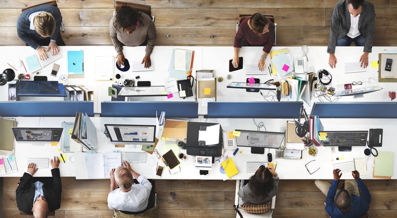 office Business People Office Working Corporate Team Concept.