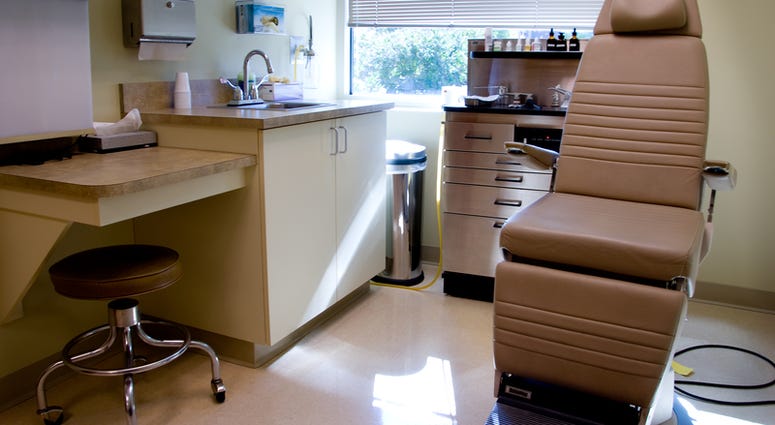 doctors office An examination room at a doctors office.