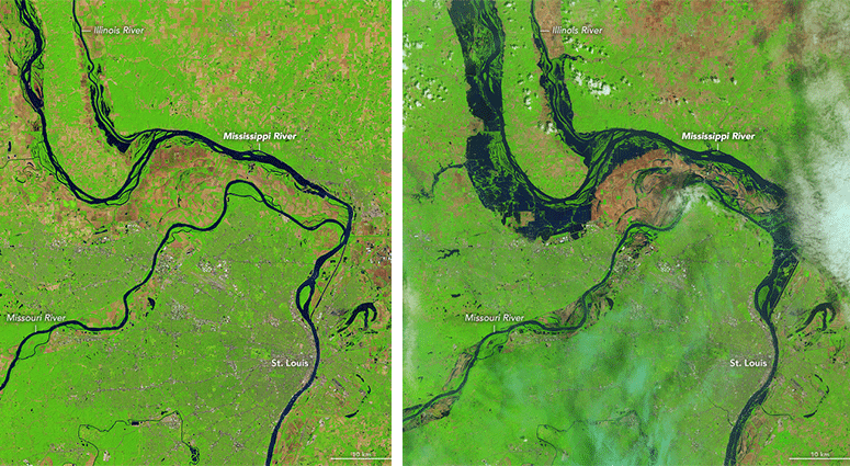 Mississippi River flooding May 9, 2019