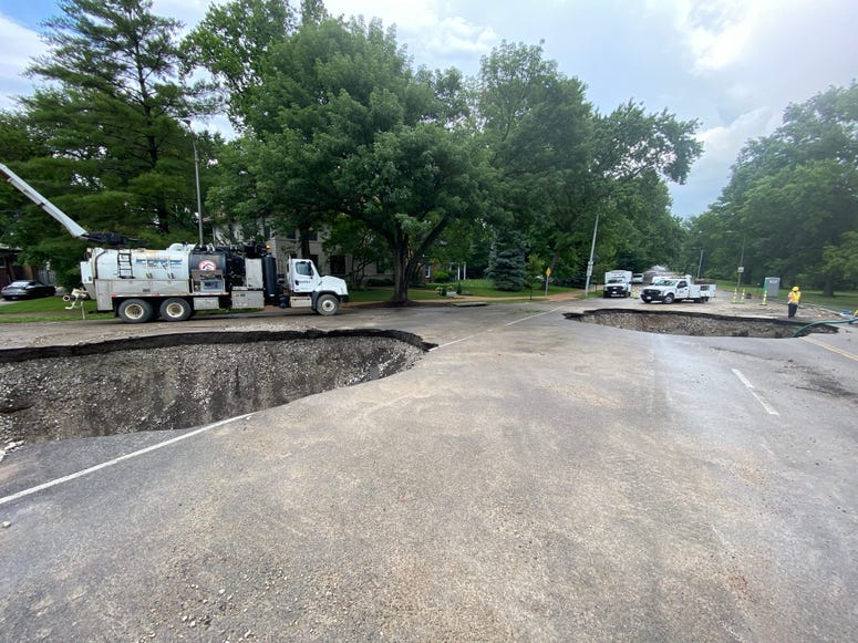 water main hole