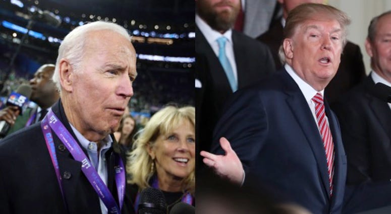 Former vice president Joe Biden and President Donald Trump. Former vice president Joe Biden and President Donald Trump.