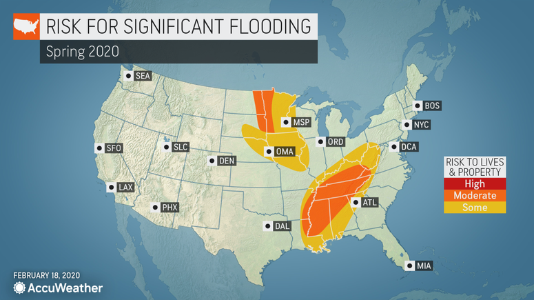 Spring forecast for flooding risks in St. Louis from AccuWeather