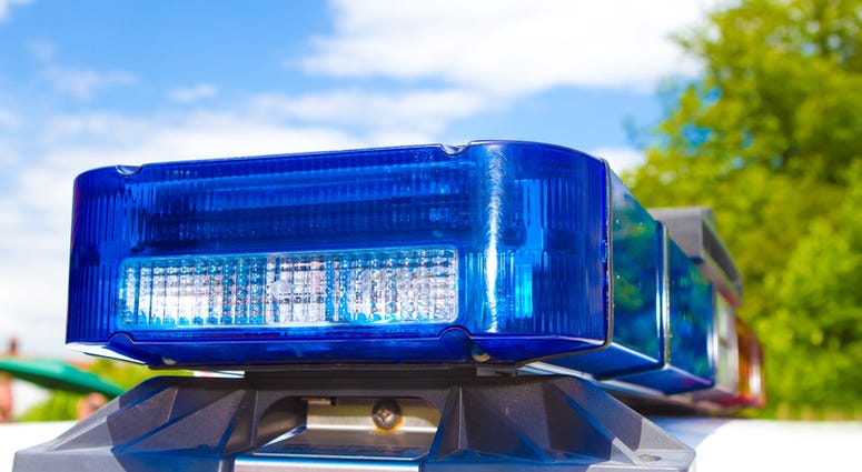 Police lights Blue and red police roof bar lights