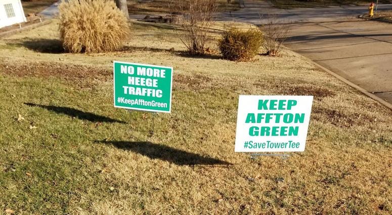 Save Tower Tee yard signs
