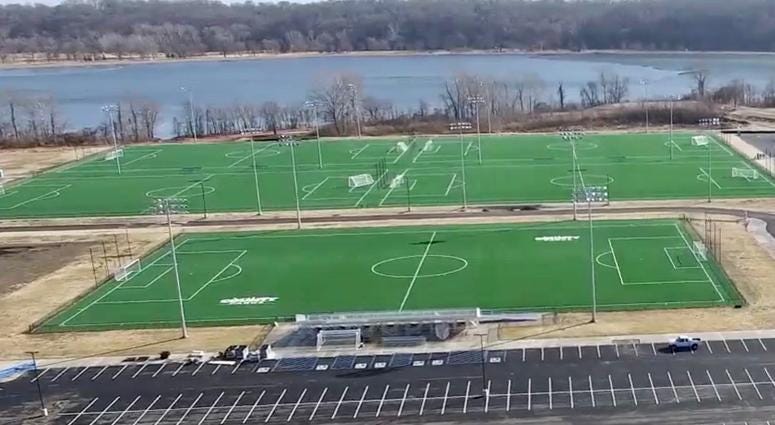 Aerial Shot CCP Soccer Complex - Five Fields
