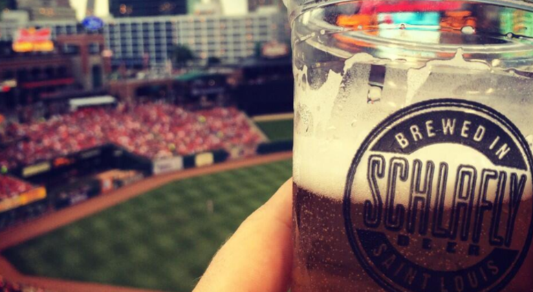 Schlafly beer at Busch Stadium. Schlafly beer at Busch Stadium.