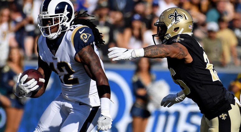 Los Angeles Rams wide receiver Sammy Watkins Los Angeles Rams wide receiver Sammy Watkins