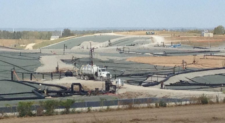 Bridgeton landfill, West Lake landfill in distance. Taken Oct. 2015