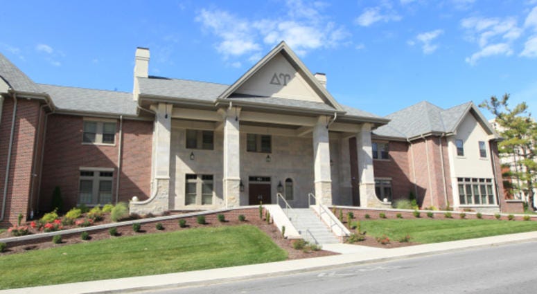 The Delta Upsilon Fraternity house is quiet after news has surfaced that the organization has been accused of requiring pledges to drug women, in Columbia, Missouri on October 15, 2016.