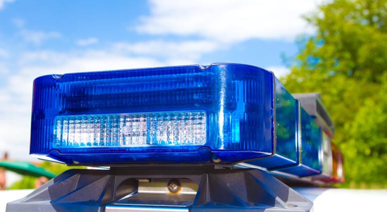 Police lights Blue and red police roof bar lights