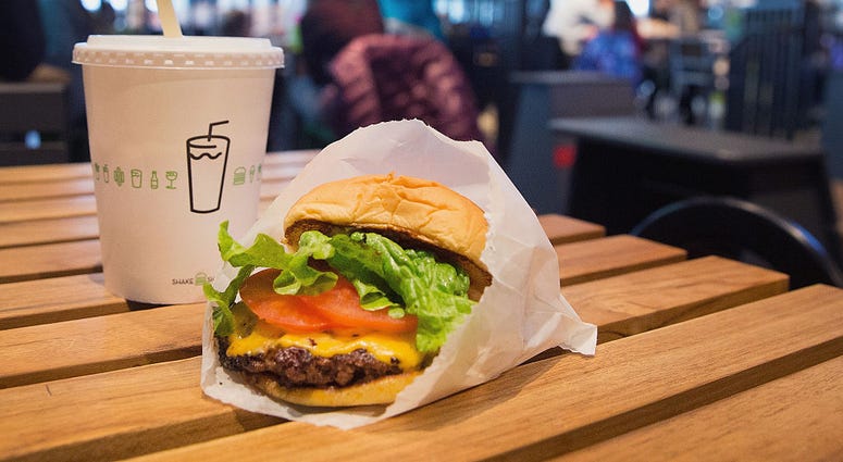 A Shake Shack meal