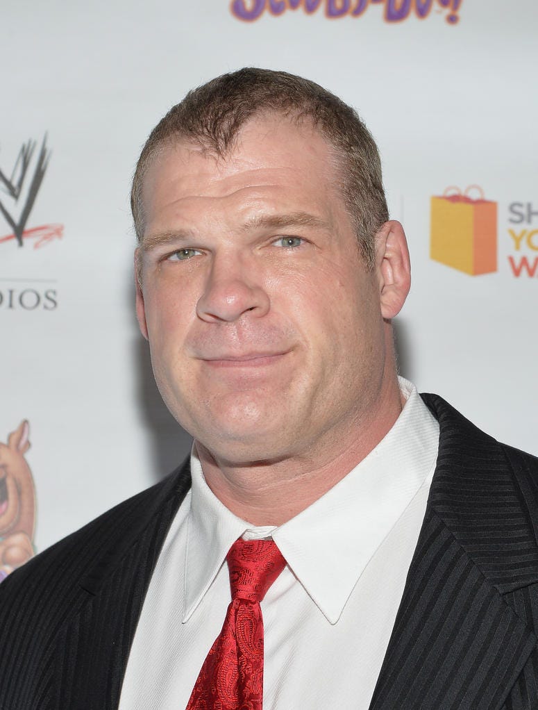 WWE Wrestler Kane attends the 'Scooby Doo! WrestleMania Mystery' New York Premiere at Tribeca Cinemas on March 22, 2014 in New York City.