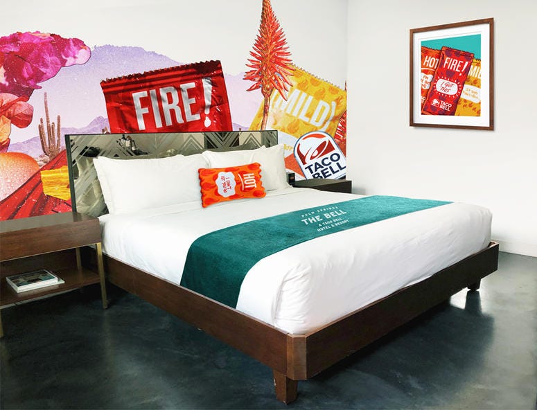 The Bell: A Taco Bell Hotel guest room