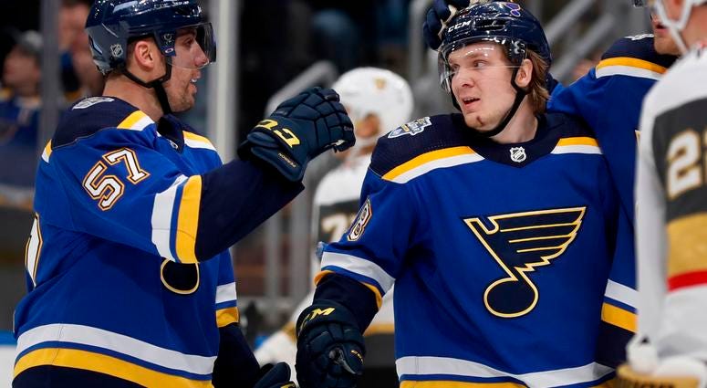 Blues beat Golden Knights 4-2