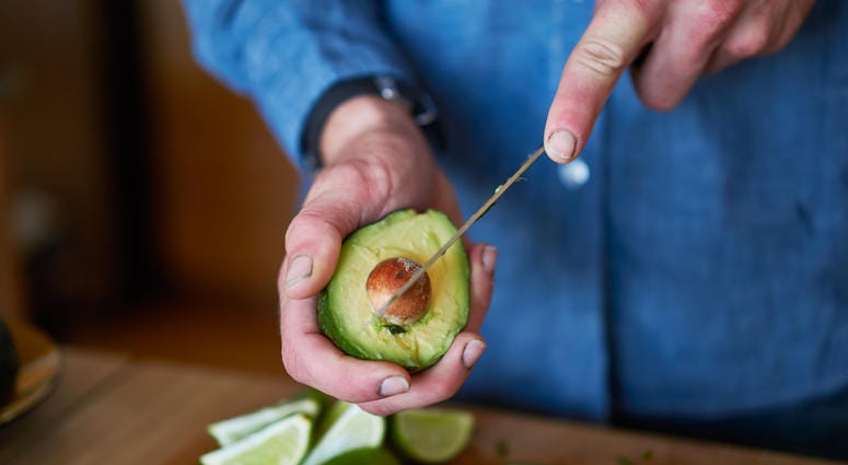 avocado cutting