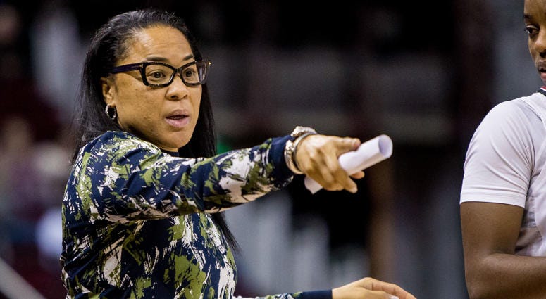 South Carolina Gamecocks head coach Dawn Staley South Carolina Gamecocks head coach Dawn Staley