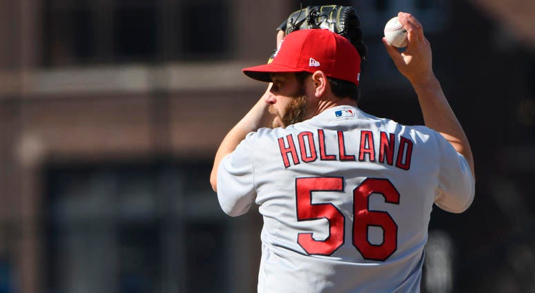 St. Louis Cadinals pitcher Greg Holland. St. Louis Cadinals pitcher Greg Holland.