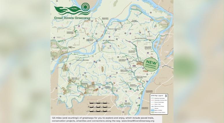 Chouteau Greenway rendering