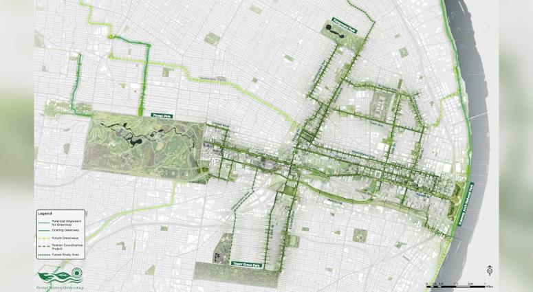 Chouteau Greenway rendering