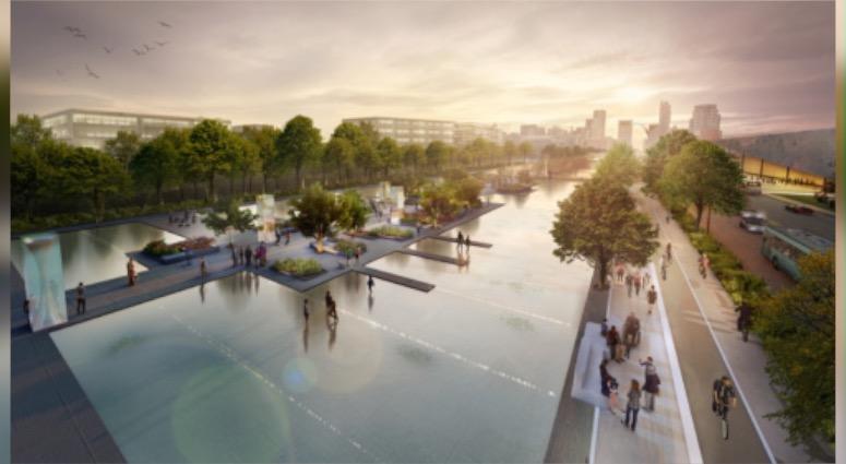 Chouteau Greenway rendering