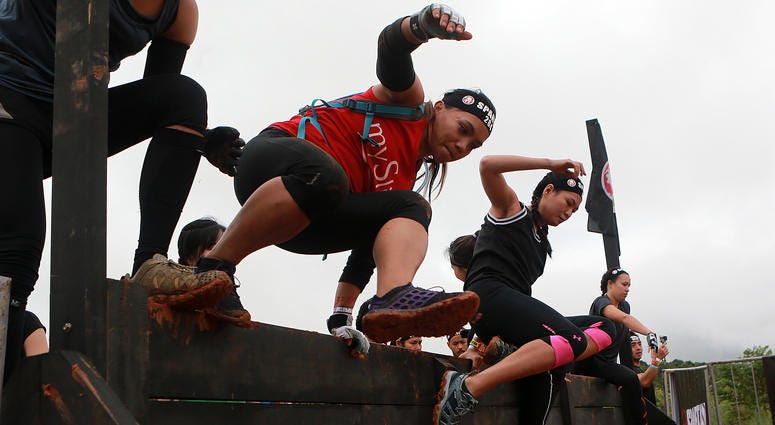 Participants compete during the Spartan Race 2017 Participants compete during the Spartan Race 2017