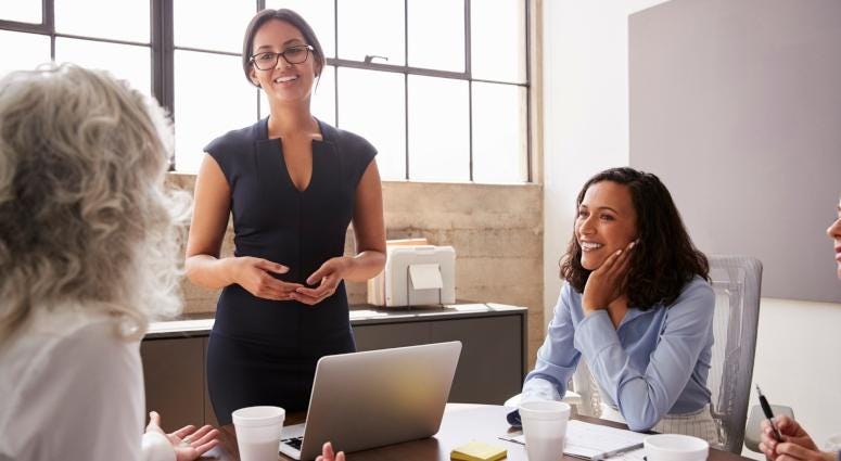 women in business meeting