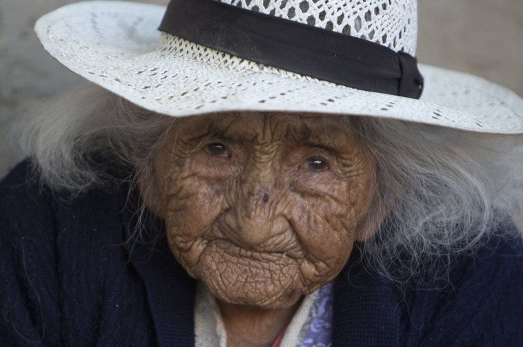 Anciana Boliviana Anciana Boliviana