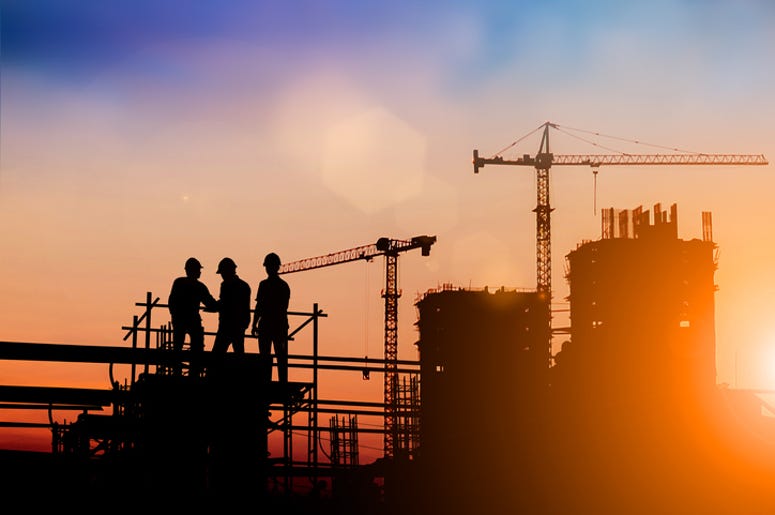 Por Engañar Al ICE Compañía En DFW Pagara 3 Millones De Dólares Silhouette of engineer and construction team working at site over blurred background for industry background with Light fair.Create from multiple reference images together