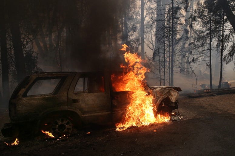 carro incendiado