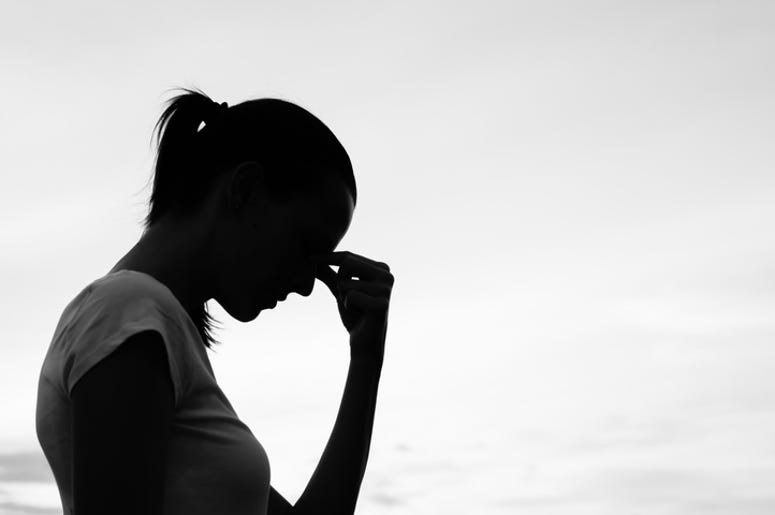 mujer llorando