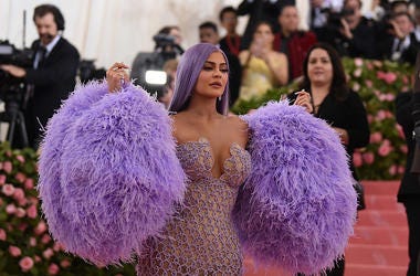 Kylie Jenner in extravagant dress