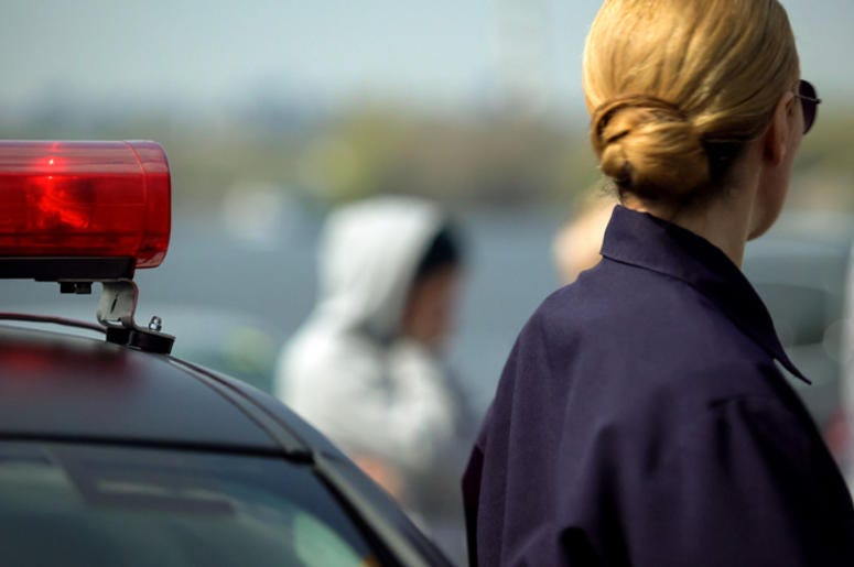 Supuesta Policía De Fort Worth Corre Con Maldiciones A Adolescentes Hispanos Que Se Divertían En Un Parque olice woman arrived on police automobile to crime scene, car accident, crash PREMIUM ACCESS