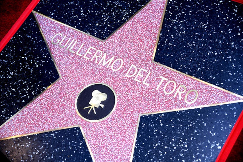 Guillermo Del Toro Defendió A Los Inmigrantes Al Recibir Su Estrella En El Paseo De La Fama The star is shown at the Hollywood Walk of Fame ceremony honoring Guillermo del Toro on August 06, 2019 in Hollywood, California.