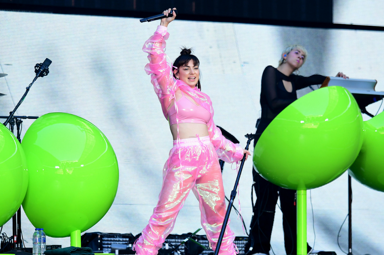 Charli XCX performs on stage during the Taylor Swift reputation Stadium Tour Charli XCX performs on stage during the Taylor Swift reputation Stadium Tour