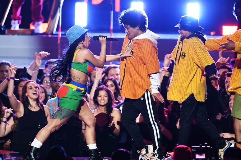 Cardi B and Bruno Mars