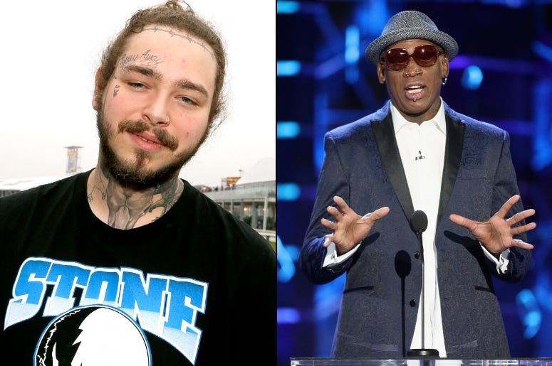 Post Malone x Dennis Rodman Post Malone x Dennis Rodman