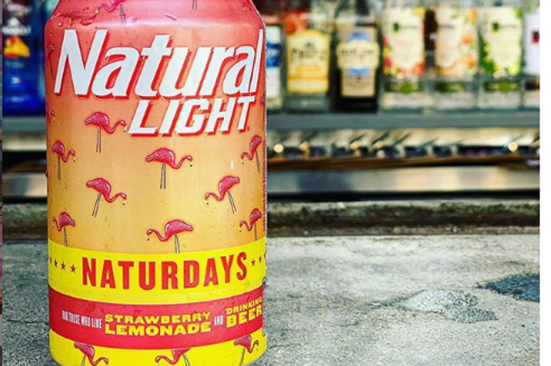 Natural Light Strawberry Lemonade Beer