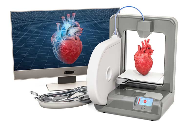 digitally printed heart