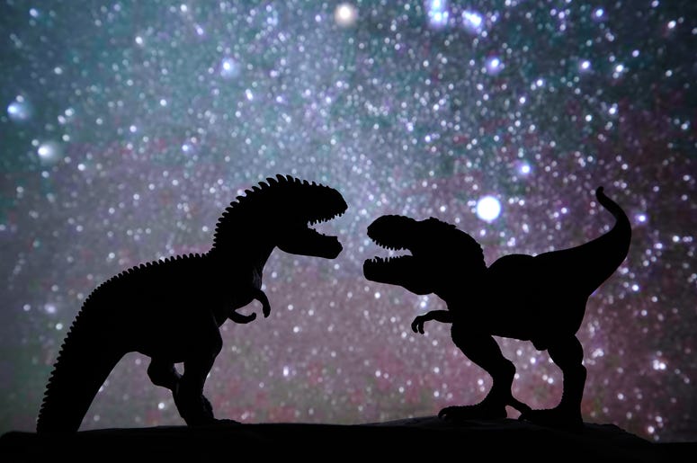 Dinosaur background Silhouette