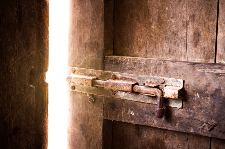 Stock photo of a door lock.