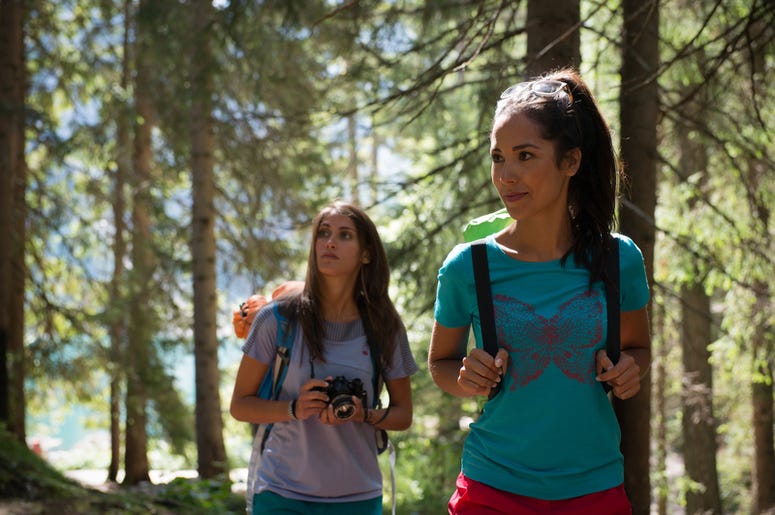 women hiking women hiking
