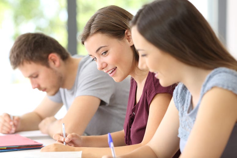 highschool kids in classroom