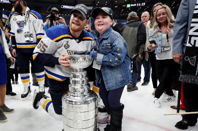 Laila Anderson and Stanley Cup
