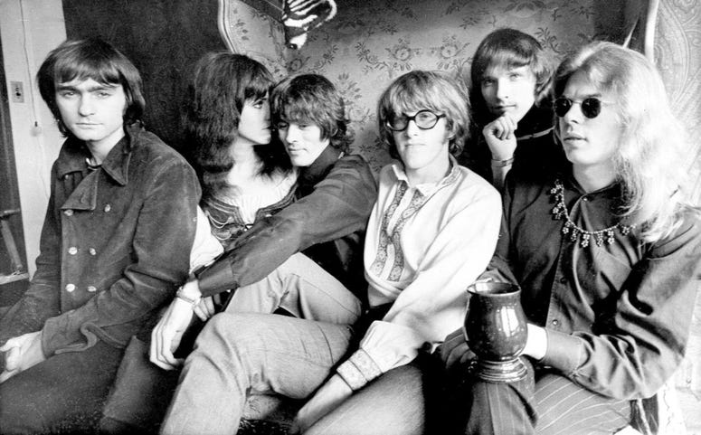 1968 file photo shows the rock band Jefferson Airplane, Marty Balin, from left, Grace Slick, Spencer Dryden, Paul Kantner, Jorma Kaukonen and Jack Casady
