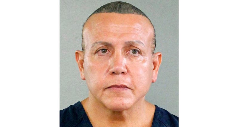 Cesar Sayoc is seen in a booking photo, in Miami