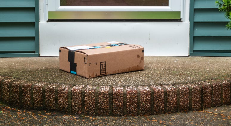 Package on porch