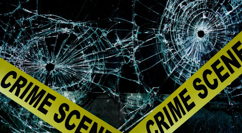 Crime scene tape window