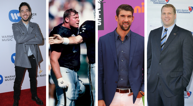 Mike Shinoda, Barret Robbins, Michael Phelps, Dr. Chris Nowinski Mike Shinoda, Barret Robbins, Michael Phelps, Dr. Chris Nowinski