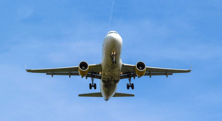 An airplane in flight
